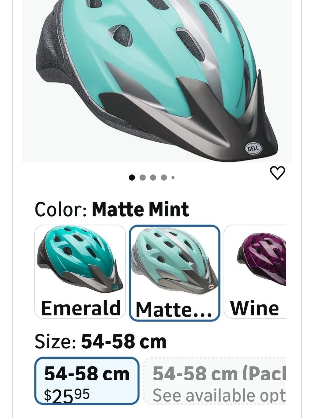 Bell Matte Mint Bike Helmet